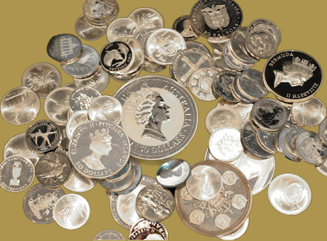 Silbermünzen, Goldankauf PLUS,  Frankfurt am Main